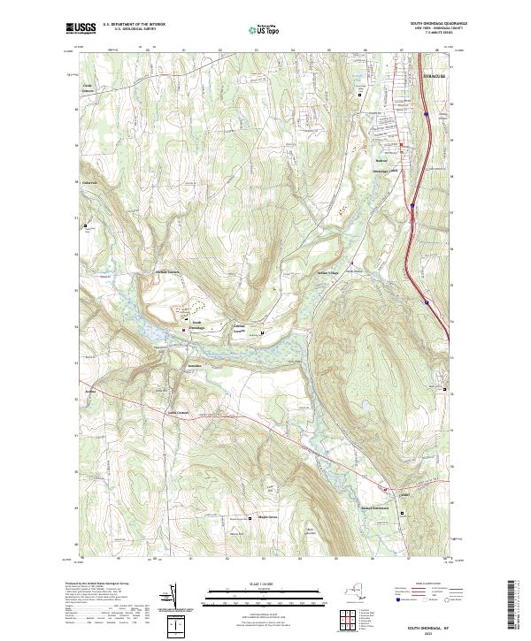 South Onondaga topographic map thumbnail