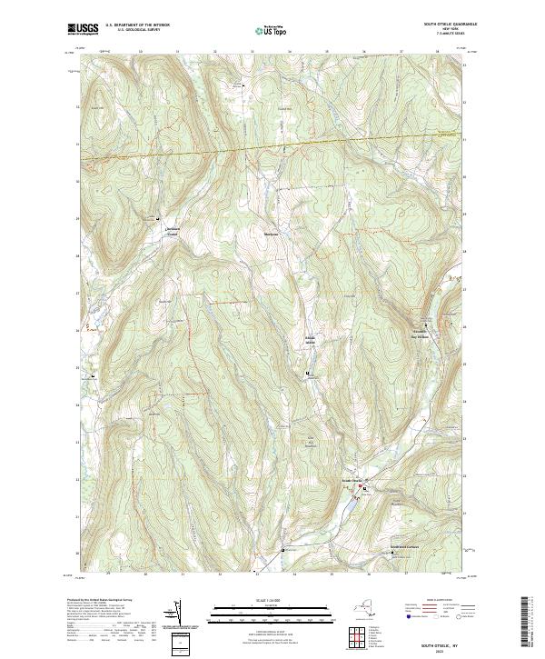 South Otselic topographic map thumbnail