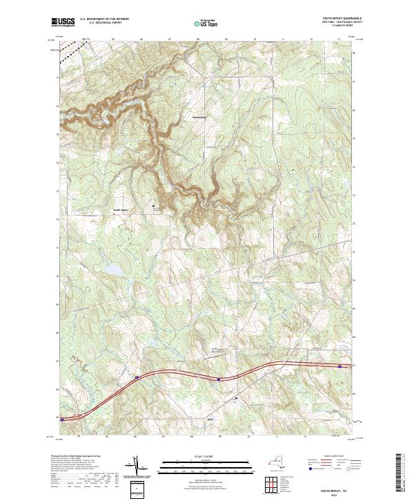 South Ripley topographic map thumbnail
