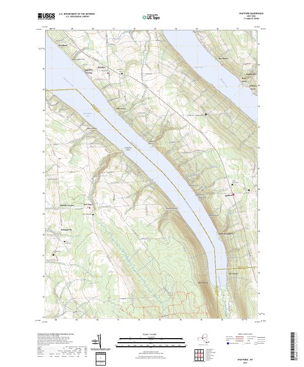 Spafford topographic map thumbnail