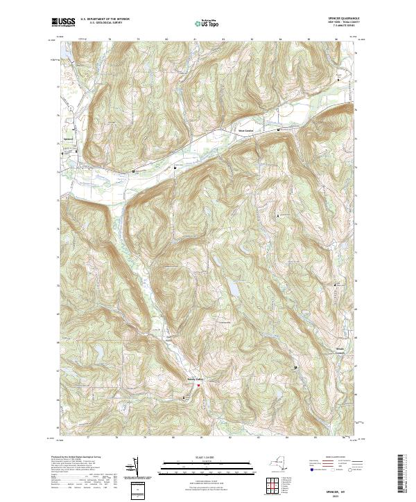 Spencer topographic map thumbnail