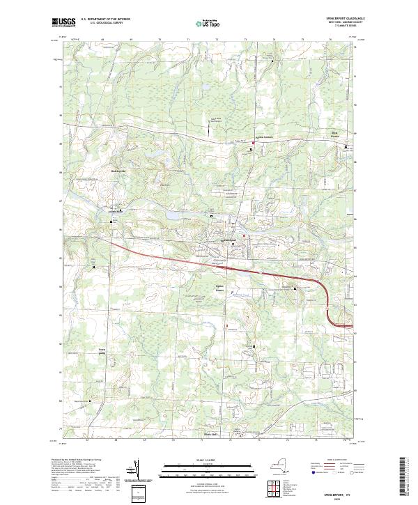Spencerport topographic map thumbnail