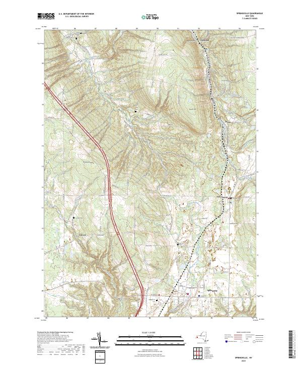 Springville topographic map thumbnail