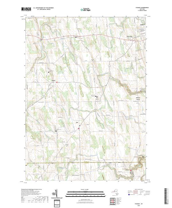 Stanley topographic map thumbnail
