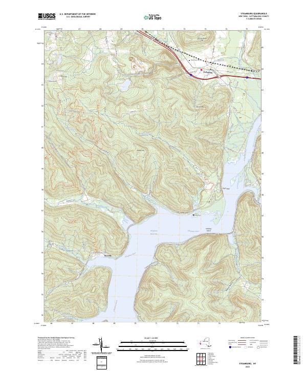 Steamburg topographic map thumbnail