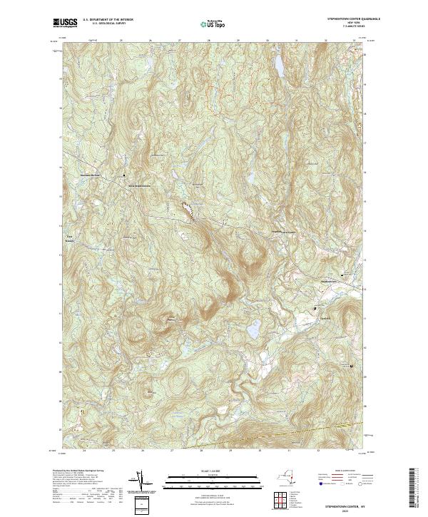 Stephentown Center topographic map thumbnail