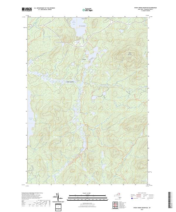 Stony Creek Mountain topographic map thumbnail