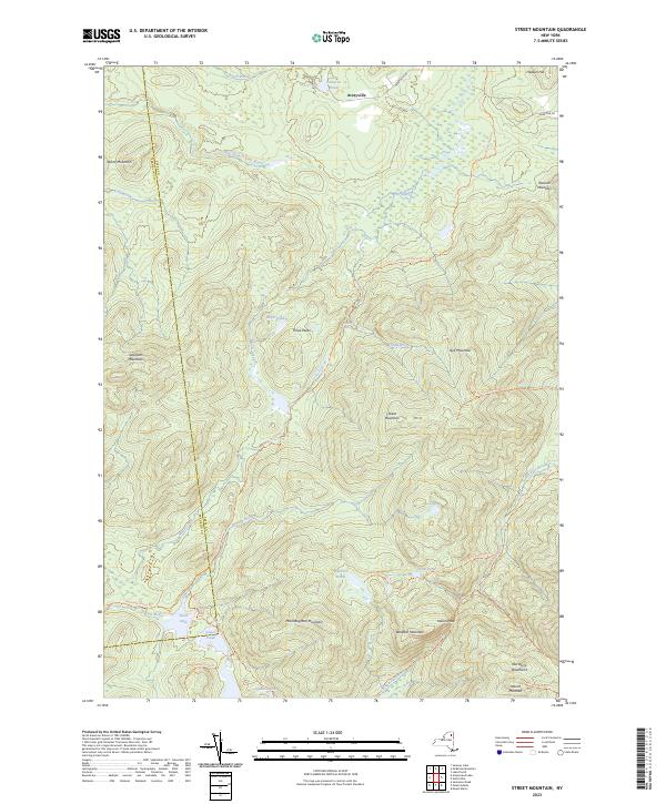 Street Mountain topographic map thumbnail