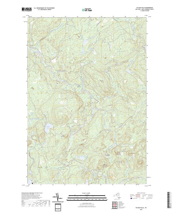 Sylvan Falls topographic map thumbnail