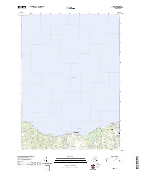 Texas topographic map thumbnail