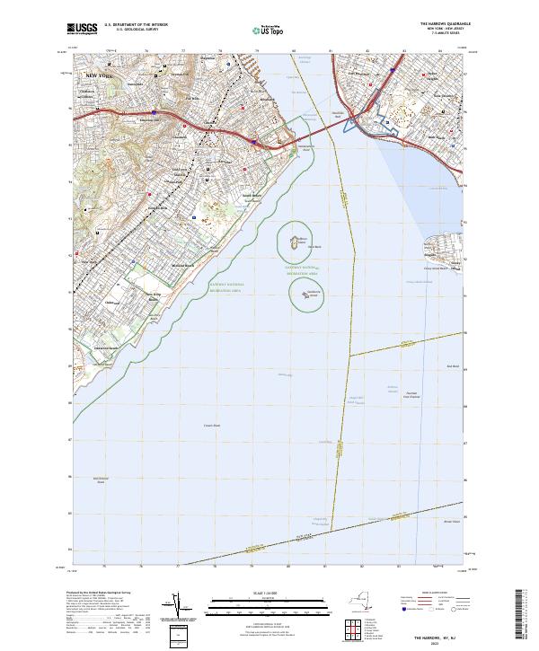 The Narrows topographic map thumbnail
