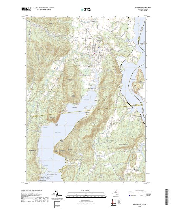 Ticonderoga topographic map thumbnail