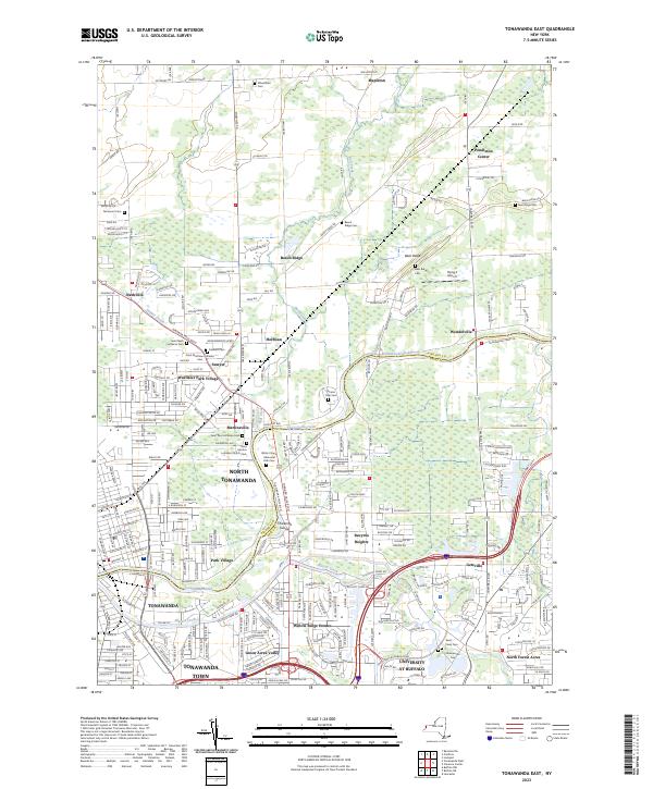 Tonawanda East topographic map thumbnail