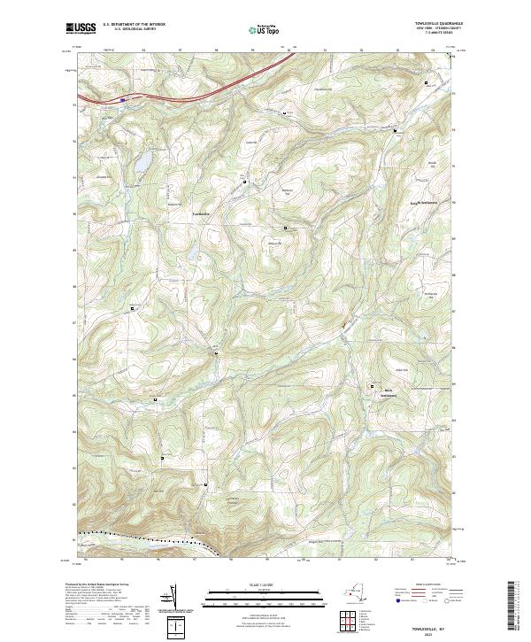 Towlesville topographic map thumbnail