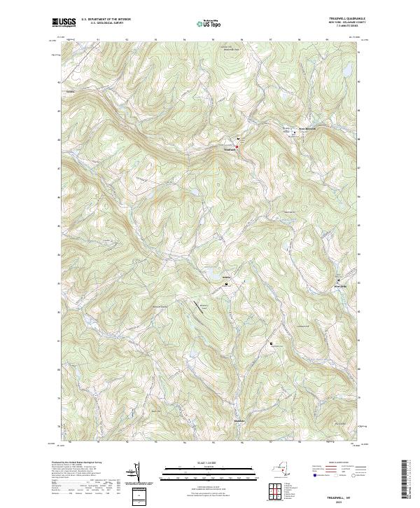 Treadwell topographic map thumbnail
