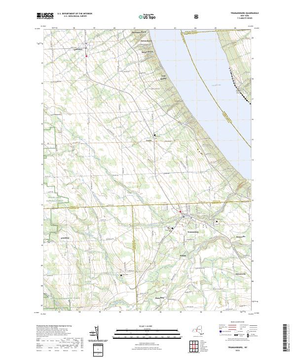 Trumansburg topographic map thumbnail