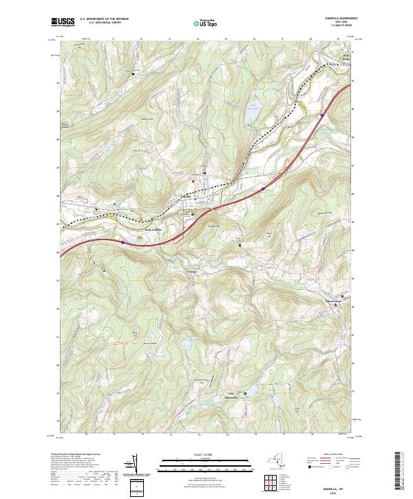 Unadilla topographic map thumbnail
