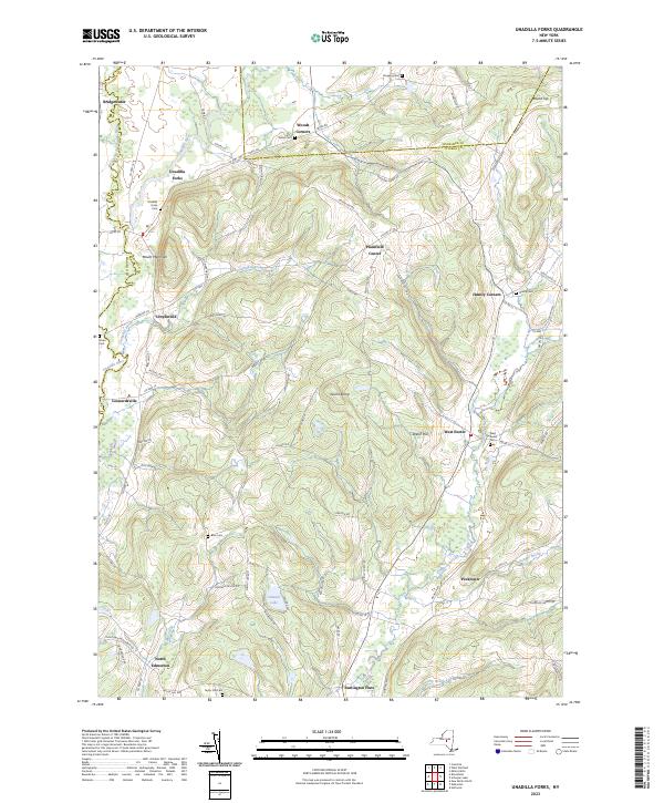 Unadilla Forks topographic map thumbnail