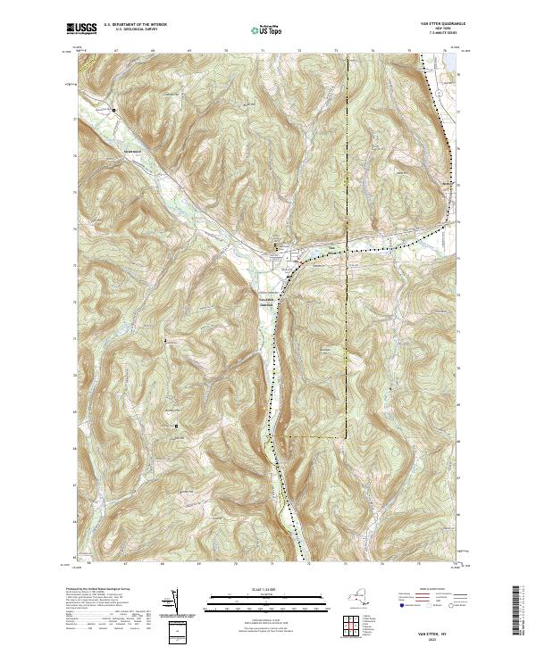 Van Etten topographic map thumbnail