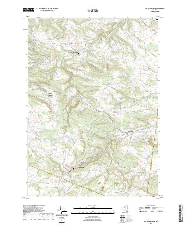 Van Hornesville topographic map thumbnail