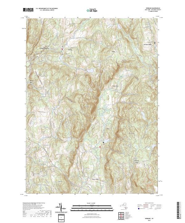 Verbank topographic map thumbnail