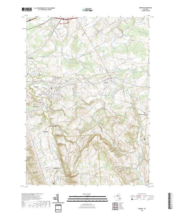 Vernon topographic map thumbnail