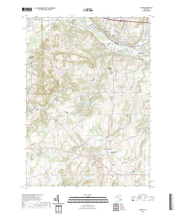 Victor topographic map thumbnail