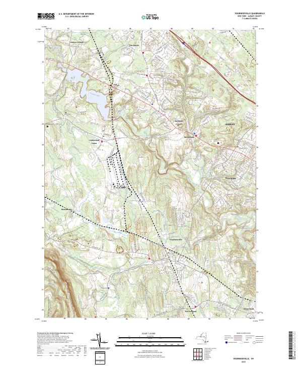 Voorheesville topographic map thumbnail