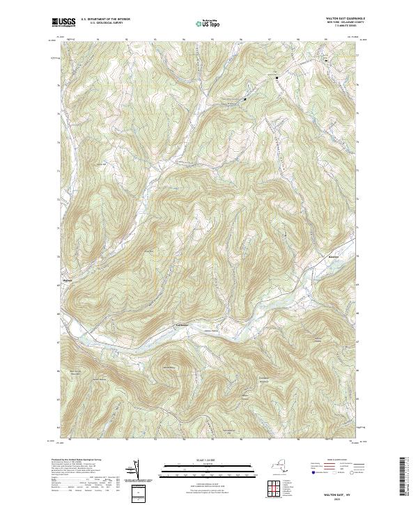 Walton East topographic map thumbnail