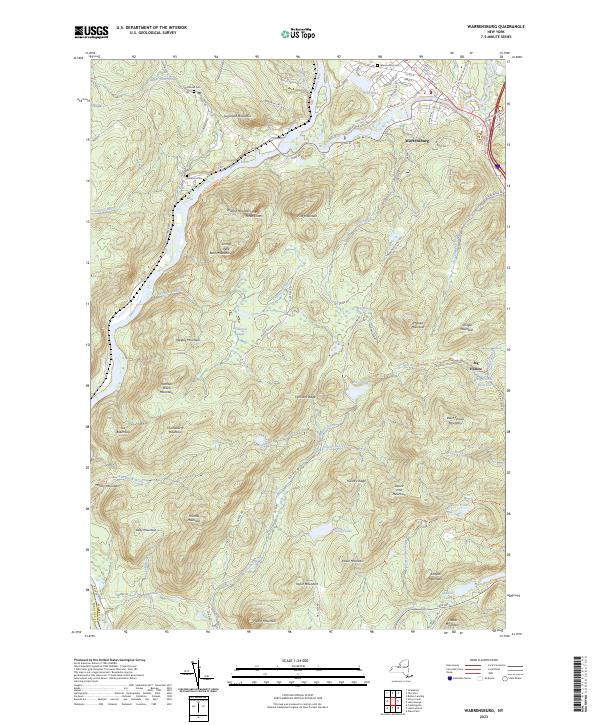 Warrensburg topographic map thumbnail
