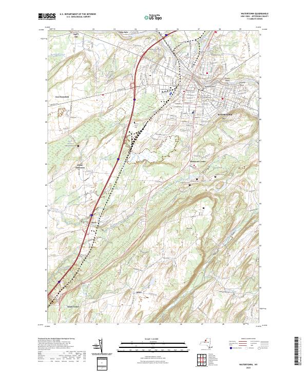 Watertown topographic map thumbnail