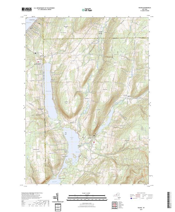Wayne topographic map thumbnail