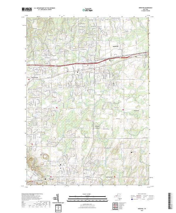 Webster topographic map thumbnail