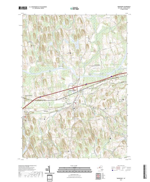 Weedsport topographic map thumbnail