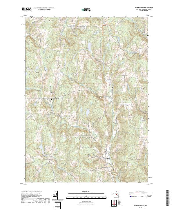 West Bainbridge topographic map thumbnail