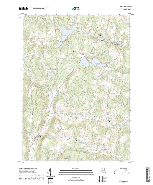 West Eaton topographic map thumbnail