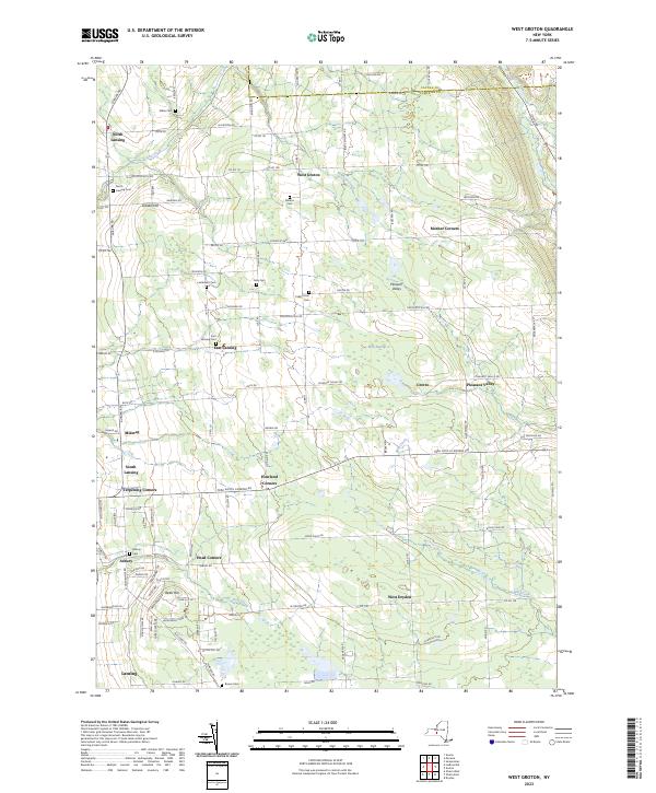 West Groton topographic map thumbnail