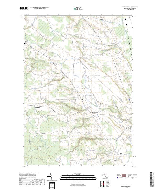 West Lowville topographic map thumbnail