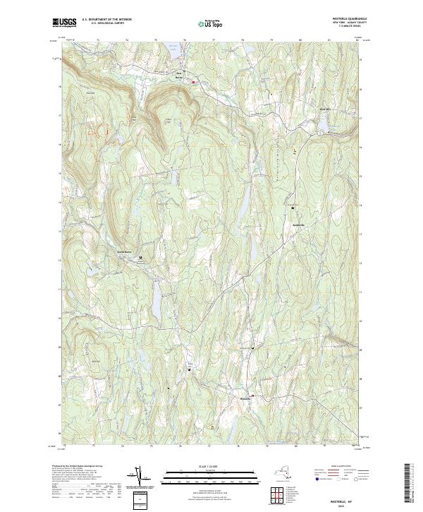 Westerlo topographic map thumbnail