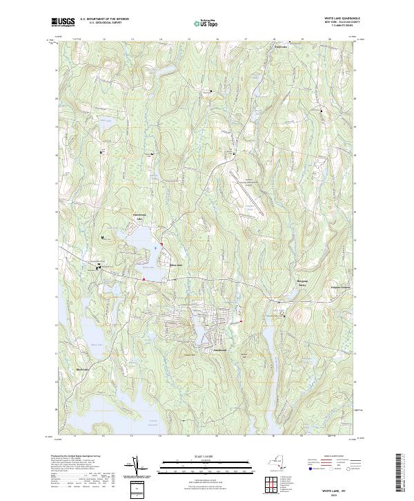 White Lake topographic map thumbnail