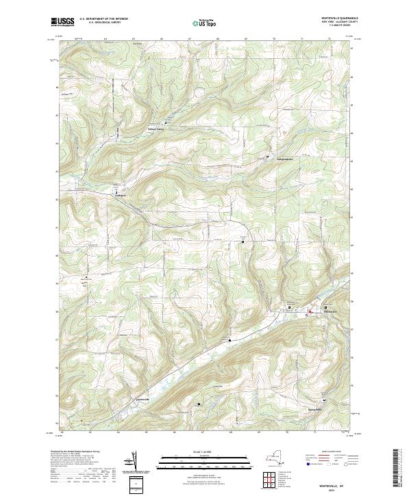 Whitesville topographic map thumbnail