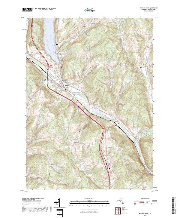Whitney Point topographic map thumbnail