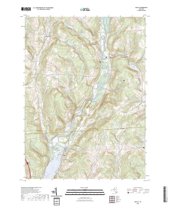 Willet topographic map thumbnail