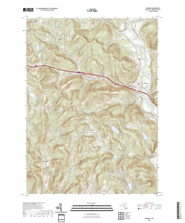 Windsor topographic map thumbnail