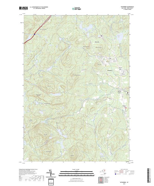 Witherbee topographic map thumbnail