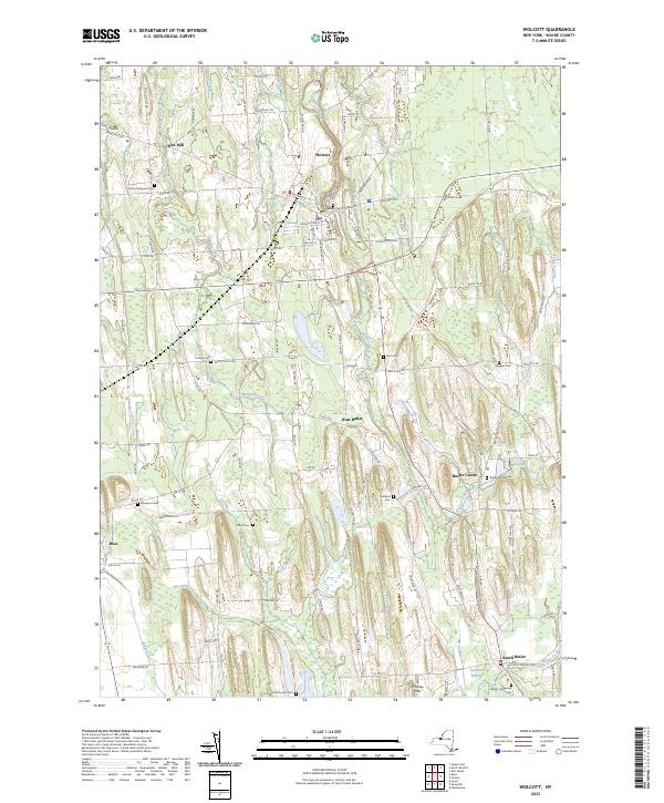 Wolcott topographic map thumbnail