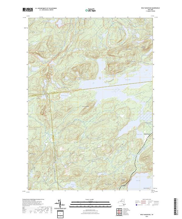 Wolf Mountain topographic map thumbnail
