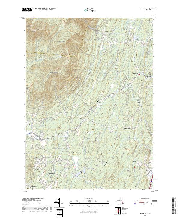 Woodstock topographic map thumbnail