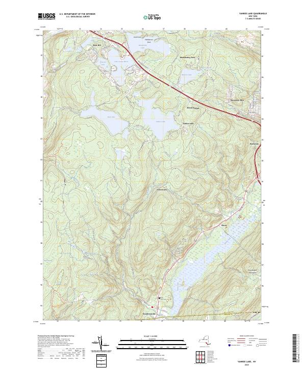 Yankee Lake topographic map thumbnail