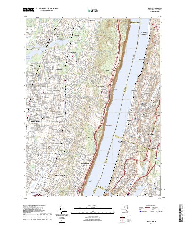 Yonkers topographic map thumbnail